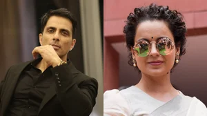 X/@SonuSood/PTI : L: Actor Sonu Sood | R: Lok Sabha MP Kangana Ranaut | 